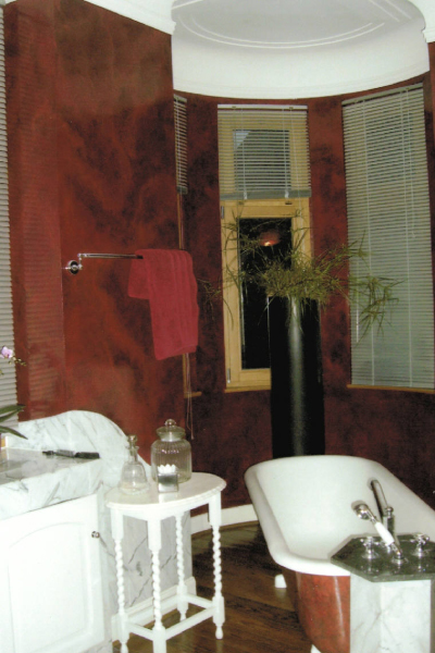 Badezimmer Koblenz - Ölpatin in rot2